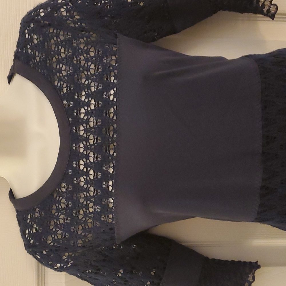See by Chloé | 100% Cotton Lace Pattern Knee-Length Dress Sz S - Picture 4 of 11